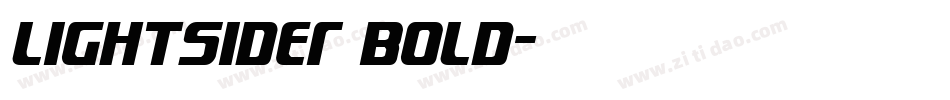 Lightsider Bold字体转换